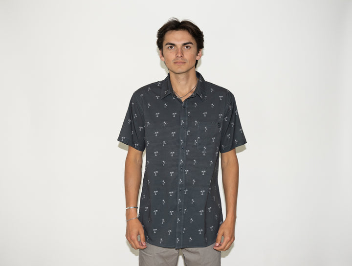 Shadow Palms Button Up