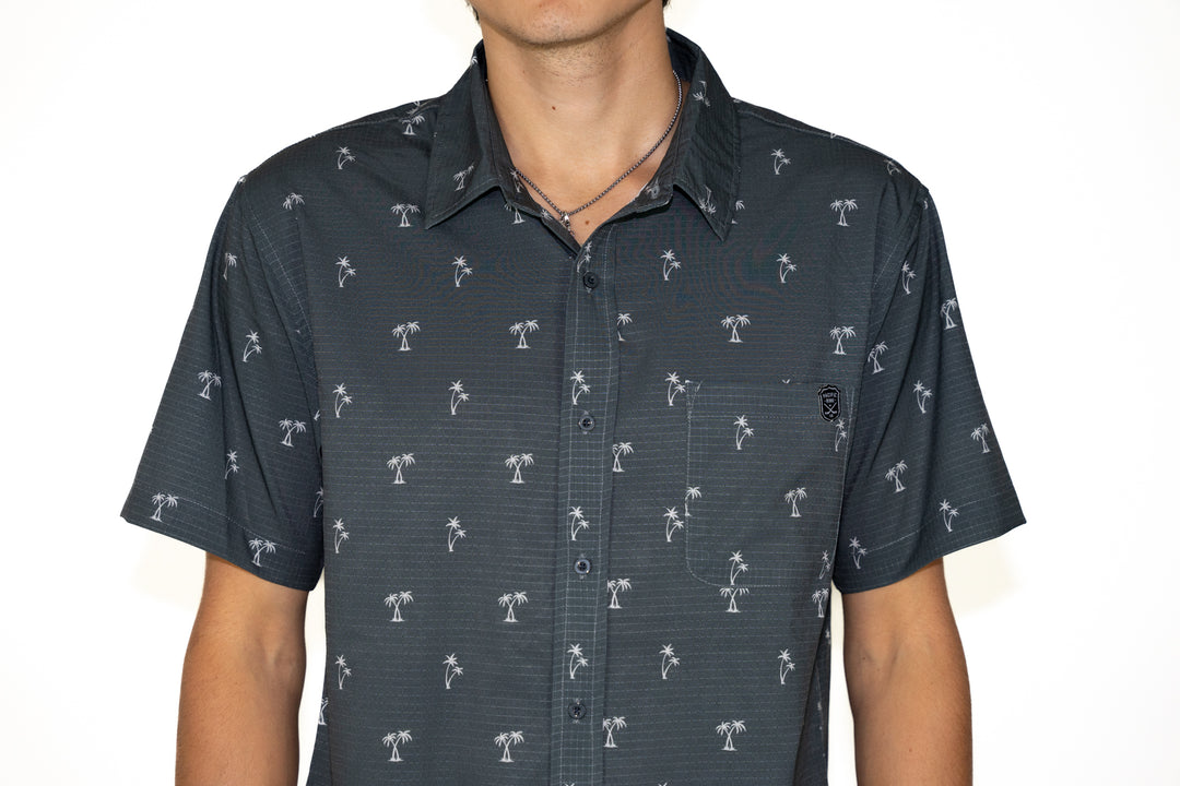 Shadow Palms Button Up