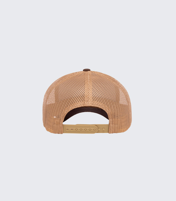 Qualitee Curved Trucker | Brown/Khaki