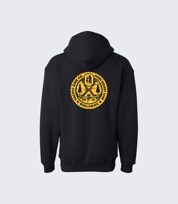 Worldwide Pond Hockey Club Lace Up Hoodie | Black