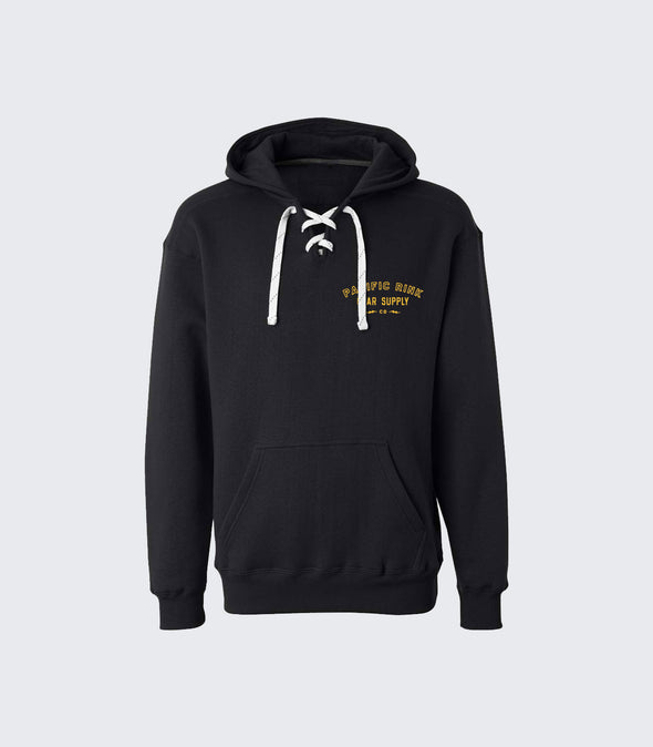 Worldwide Pond Hockey Club Lace Up Hoodie | Black