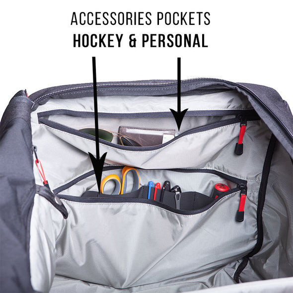 Hockey Bag, Personal Pocket, Scissor Sleeve