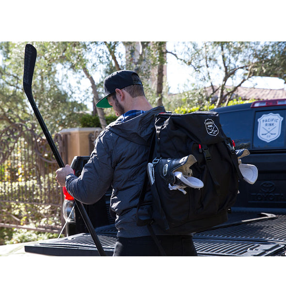 Pacific Rink Ultimate Pond Hockey Bag, Coaches Bag and Ref Bag Black Kyle Clifford