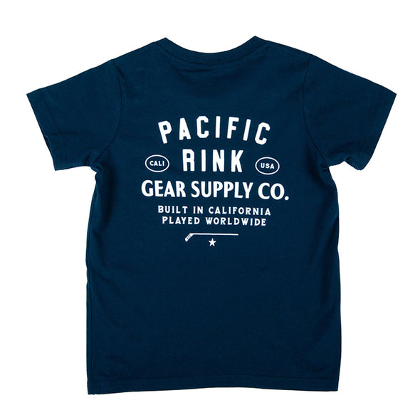 Youth Branded SS Tee | Navy